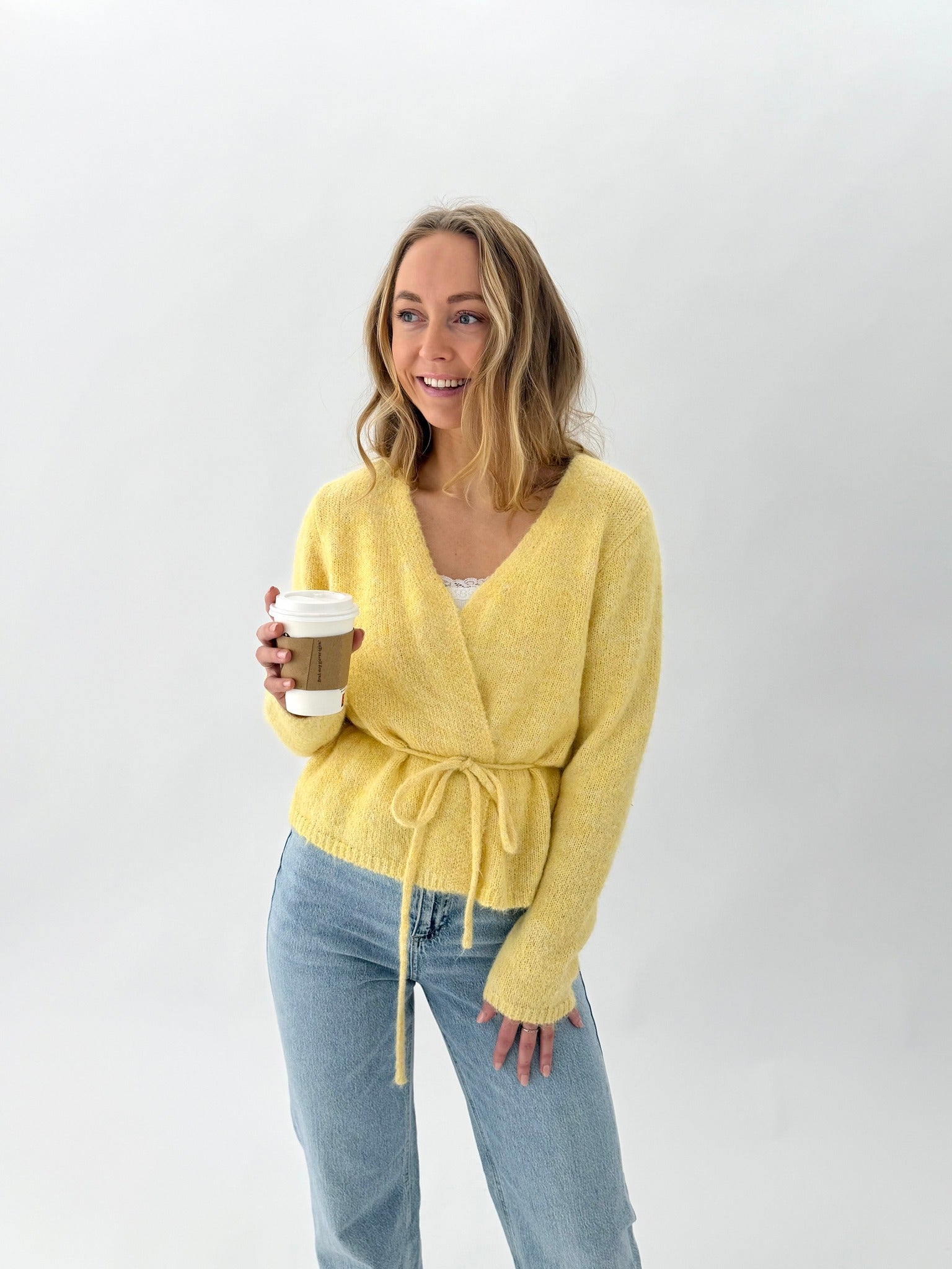 VMSORRENTO Knit Cardigan - Mellow Yellow